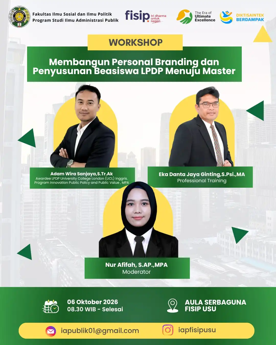 Workshop Spesial: "Personal Branding & Penyusunan Beasiswa LPDP Menuju Master"